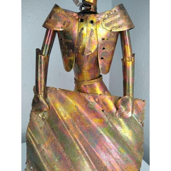 Mid century Brutalist torch cut big Metal Matador - Picture 8 of 12